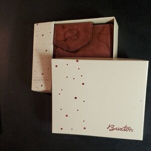 Buxton Rich Brown Leather Wallet in Gift Box